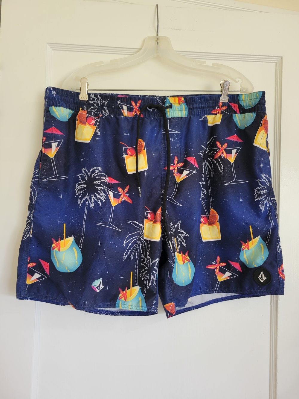 Volcom Navy Tropical Cocktail Swim Trunks